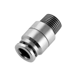 MPOC Brass Round Male Straight Push in Fitting